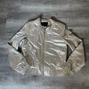 Sanctuary Metallic Leather Jacket
